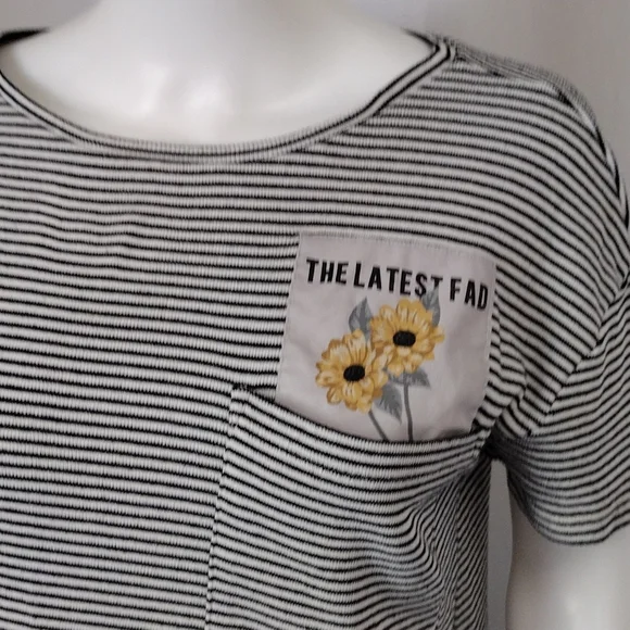 Zara Striped Short Sleeve Tee - Picture 9 of 9